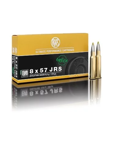 RWS 8x57 JRS EVO Green 139 gr sans plomb 2