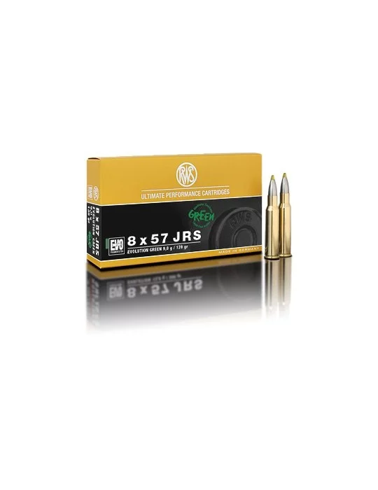 RWS 8x57 JRS EVO Green 139 gr sans plomb