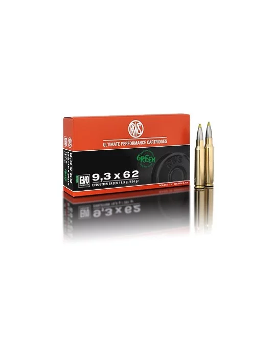 RWS 9.3x62 EVO Green 184 gr sans plomb