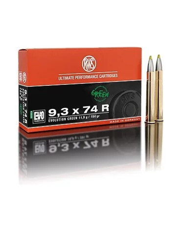 RWS 9.3x74 R EVO Green 184 gr 2