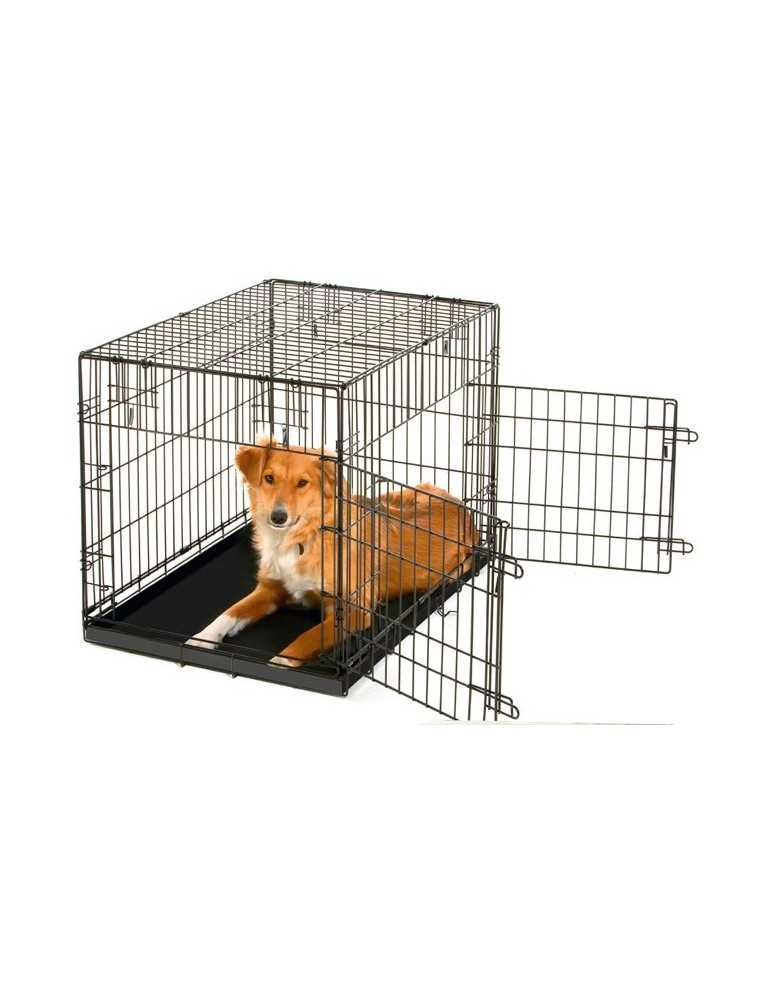 Cage pliante en métal thermolaquée pour chien