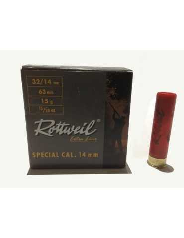Cartouche à plomb Rottweil 14 mm 15g*