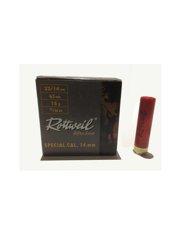 Cartouche à plomb Rottweil 14 mm 15g