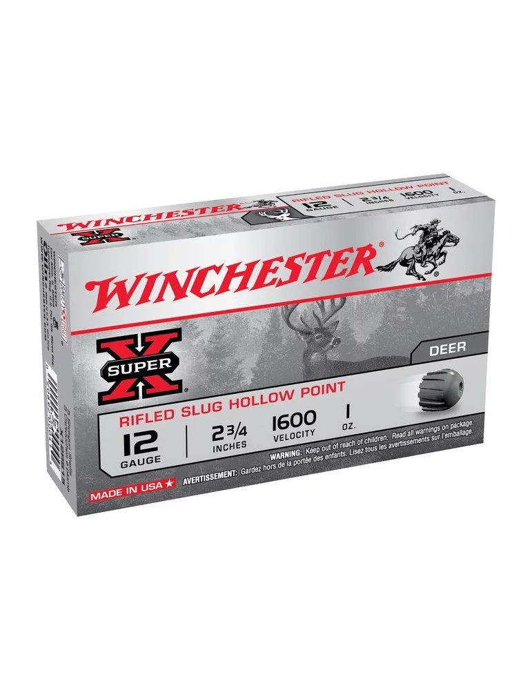 Winchester Super X Hollow Point C.12/70 cartouche à balle