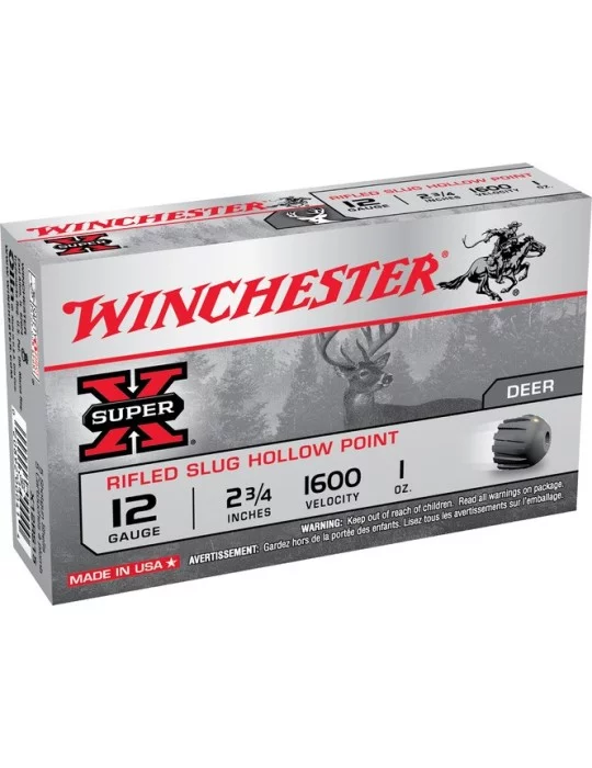 Winchester Super X Hollow Point C.12/70 cartouche à balle