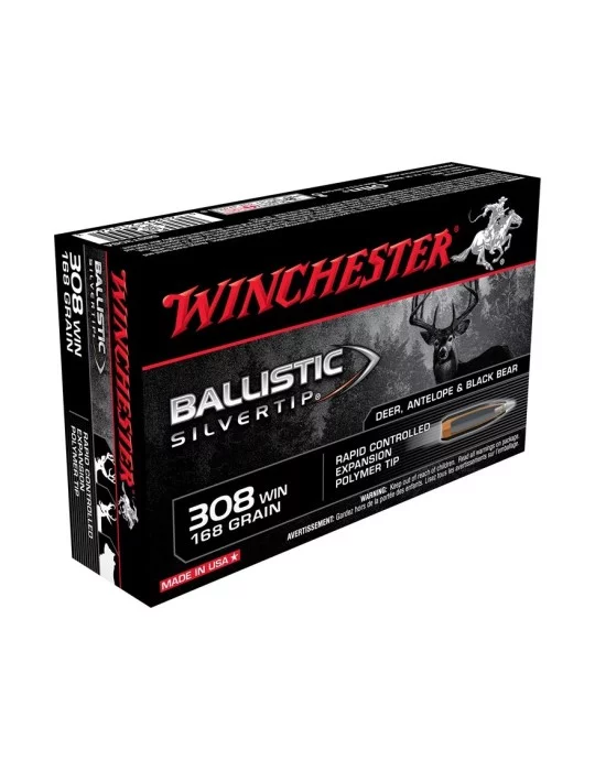 Winchester .308 Win. Ballistic Silvertip 168 gr