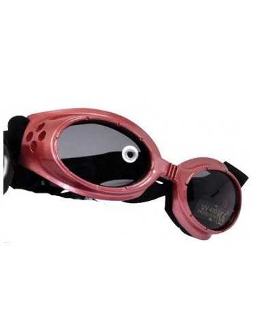 Lunettes de soleil rose réglables pour chien
