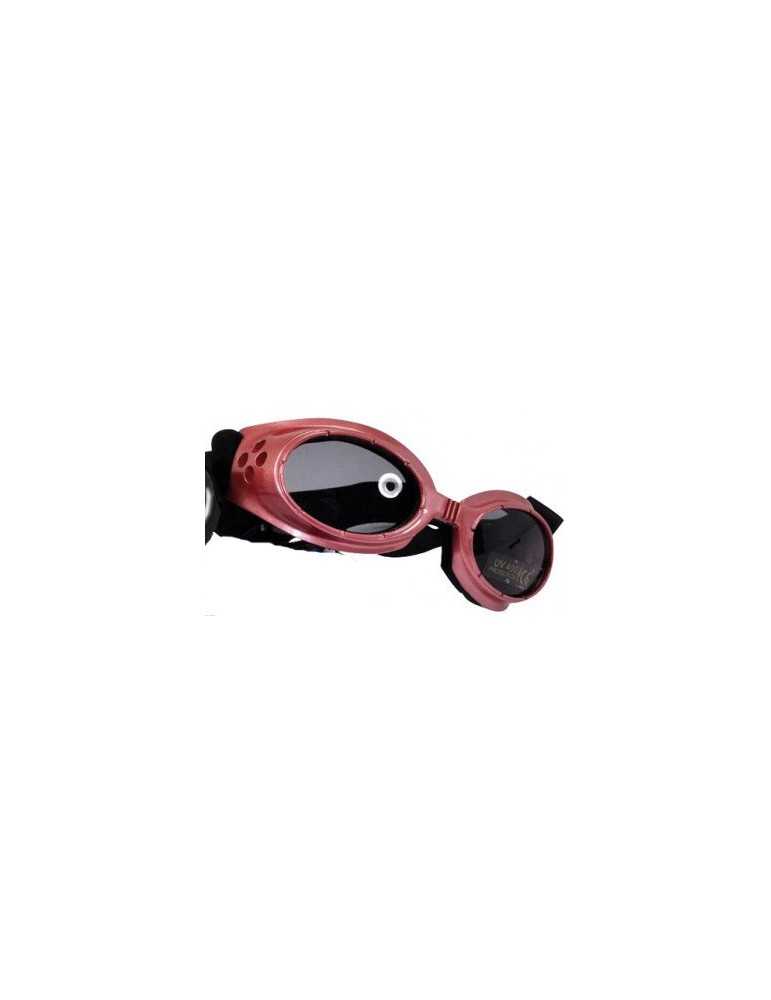 Lunettes de soleil rose réglables pour chien