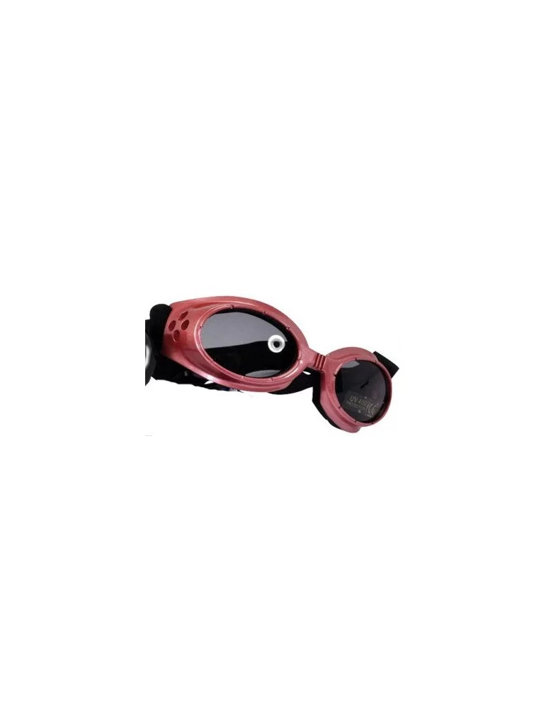 Lunettes de soleil rose réglables pour chien