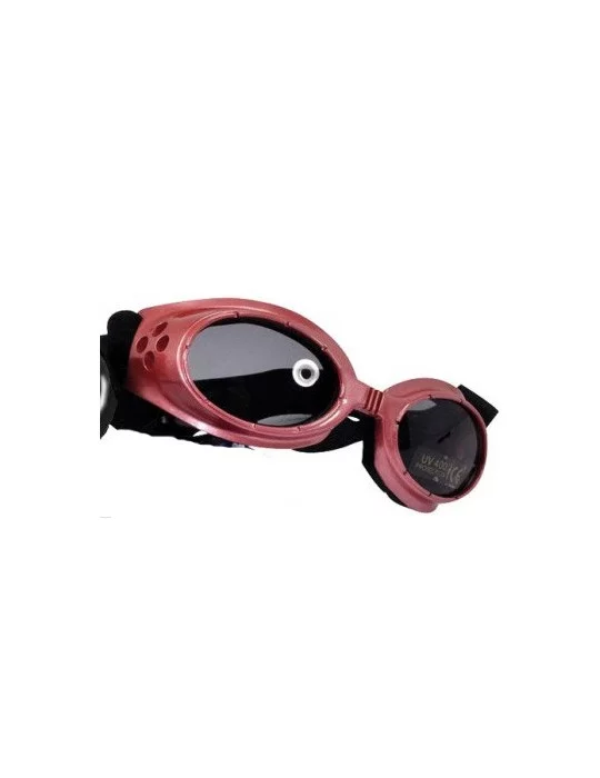 Lunettes de soleil rose réglables pour chien