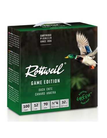 ROTTWEIL Game Edition Steel Canard 12/70 – 32 g (acier) 2