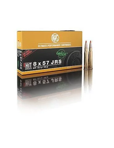 RWS 8x57 JRS HIT 160 gr sans plomb 2