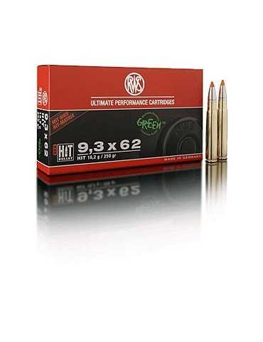 RWS 9.3x62 HIT 250 gr sans plomb 2