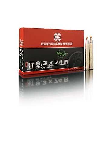 RWS 9.3x74 R HIT 250 gr sans plomb 2