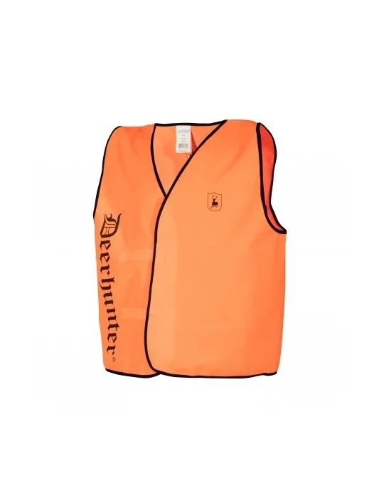 Gilet chasuble fin orange pour battue