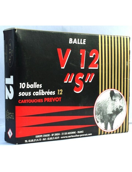 Balle sous-calibrée Prevot V12 "S" C.12/70