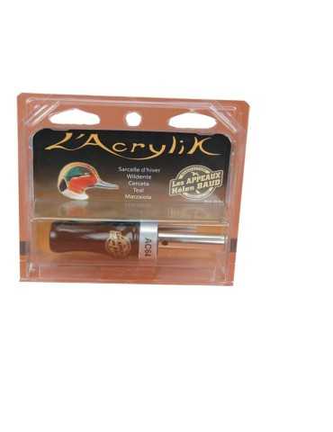 Appeau acrylik sarcelle d'hiver mâle Helen Baud 2