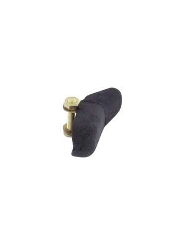 Protège doigt à vis en caoutchouc souple pour le pontet de l'arme.