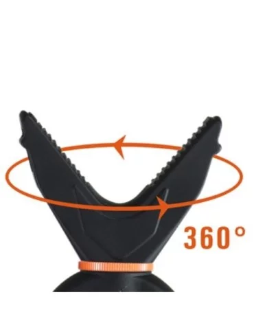 Bipied Scout V62 pivote sur 360° pour tirer sous n'importe quel angle. 2