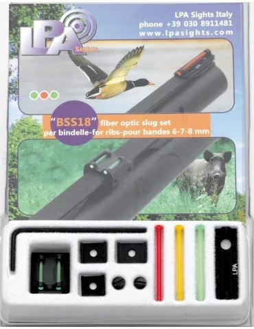 Hausse guidon insert + 3 fibres 6-7-8 mm LPA