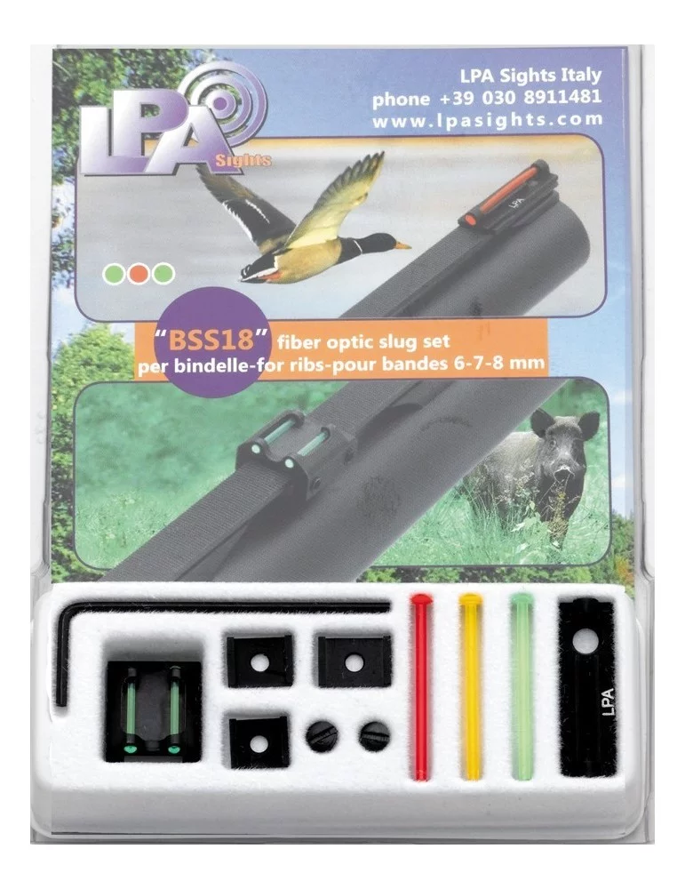 Hausse guidon insert + 3 fibres 6-7-8 mm LPA