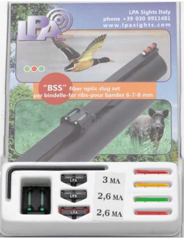 Set slug BSS FO Hausse + 3 guidons + 4 fibres 6-7-8 mm