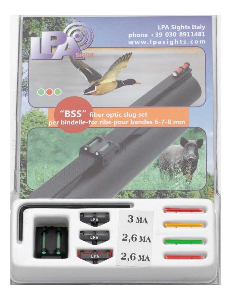 Set slug BSS FO Hausse + 3 guidons + 4 fibres 6-7-8 mm