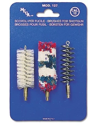 3 brosses fusil C.28 laine crin acier