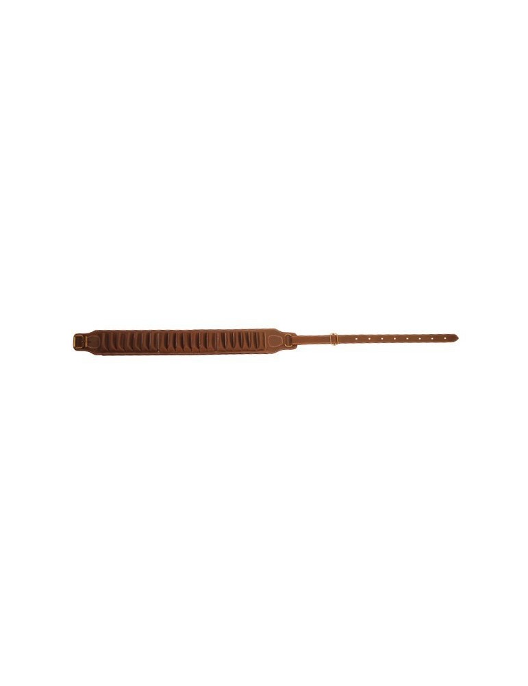 Cartouchière C.12 ou C.20 cuir vieilli 20 tubes 