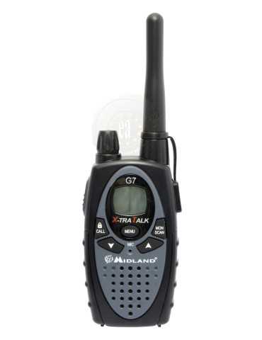 Paire de Talkie Walkie Midland G7 noir + chargeur portée 10 km