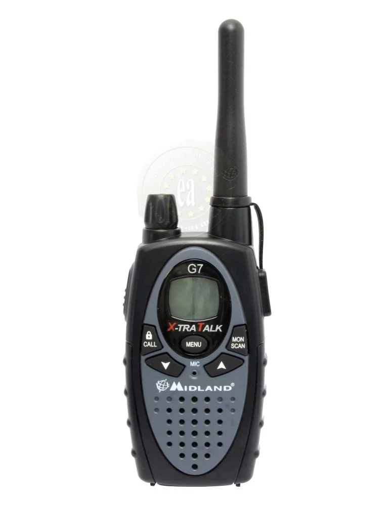 Paire de Talkie Walkie Midland G7 noir + chargeur portée 10 km
