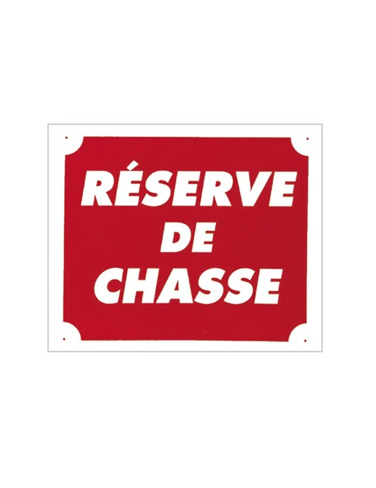 Panneau réserve de chasse