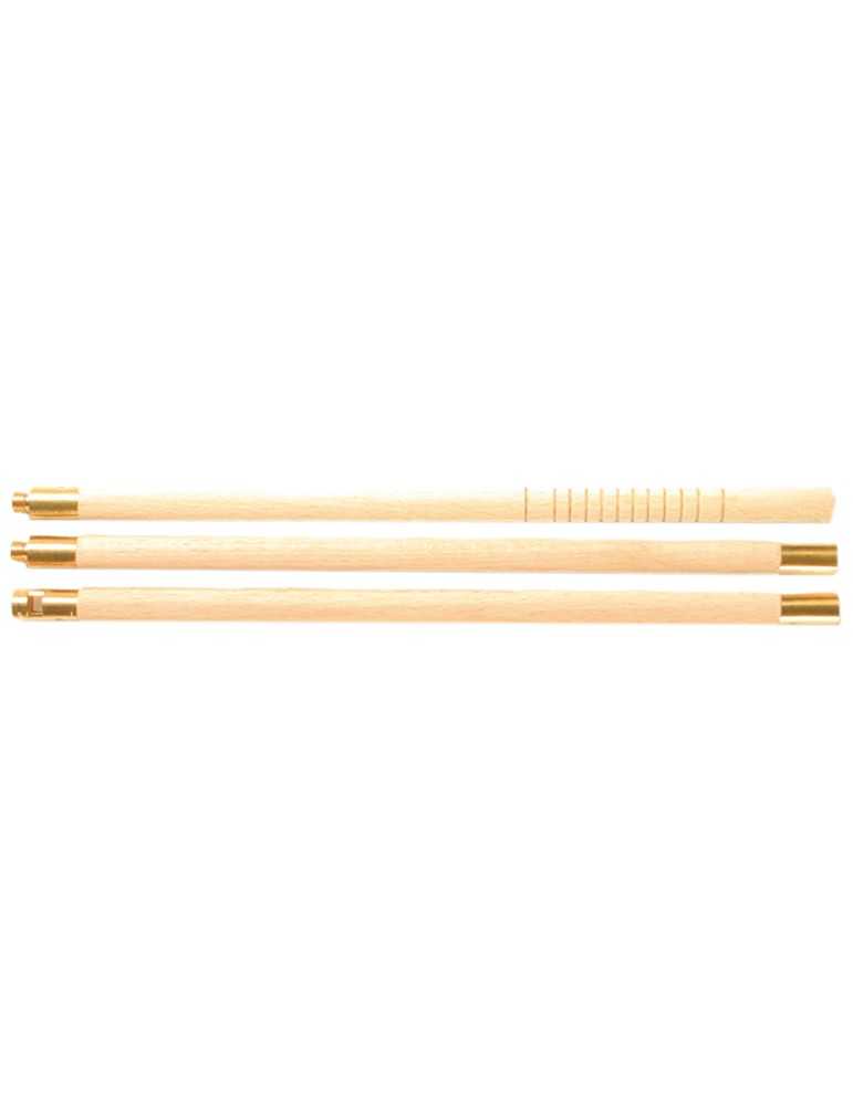 Baguette de nettoyage en bois 3 pièces