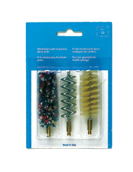 Set de 3 brosses spirales pour canons lisses