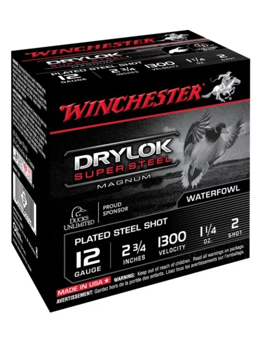 Winchester Drylok HP C.12/70 35g cartouches chasse acier