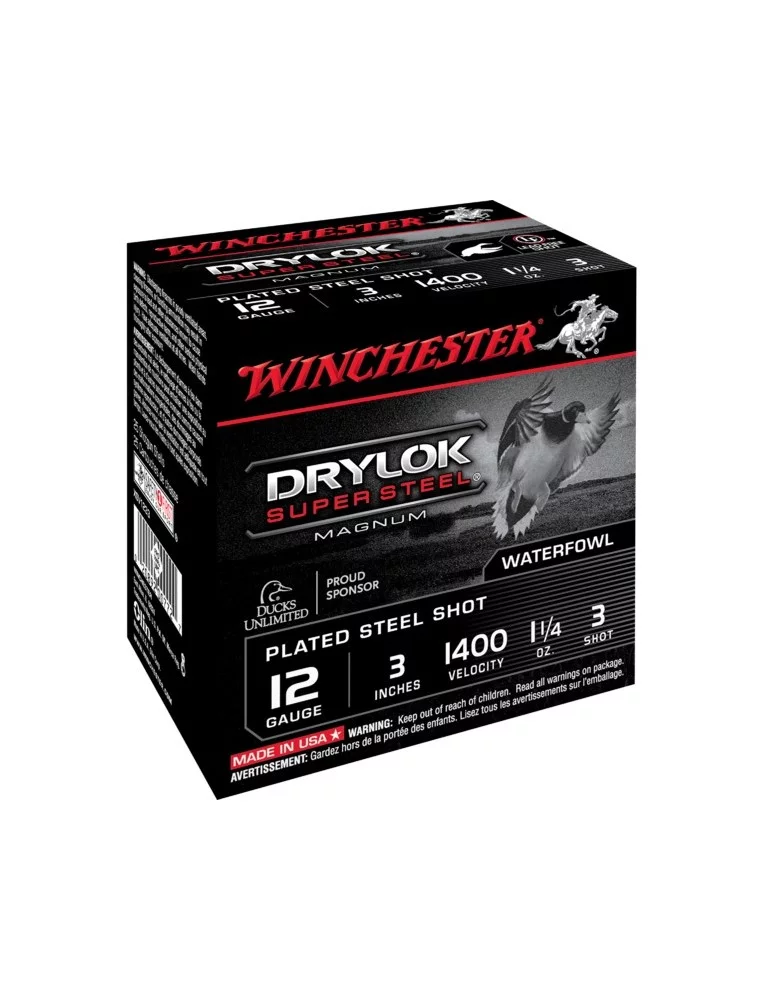 Winchester Drylok HP C.12/76 35g cartouche chasse acier