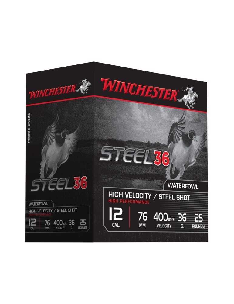 Winchester Steel 36 HP C.12/76 36g cartouches chasse