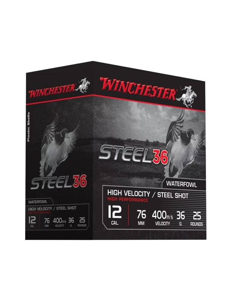 Winchester Steel 36 HP C.12/76 36g cartouches chasse