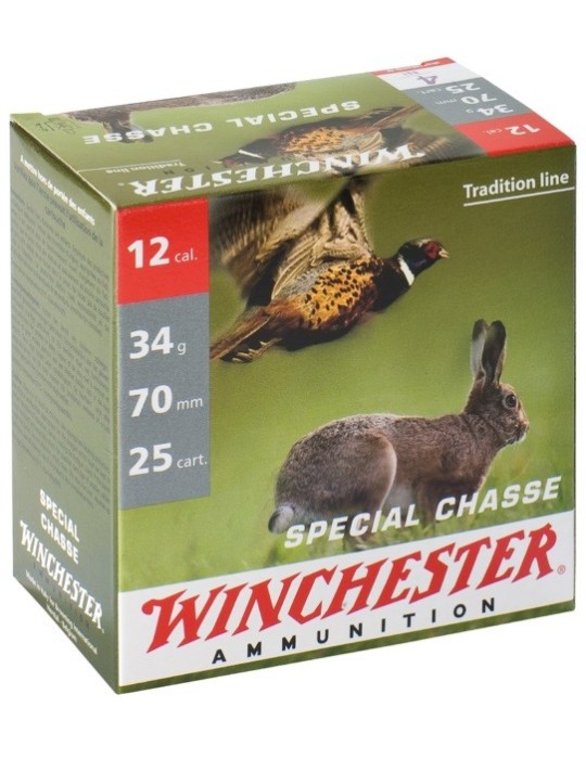 Winchester Spécial Chasse C.12/70 34g plombs nickelés