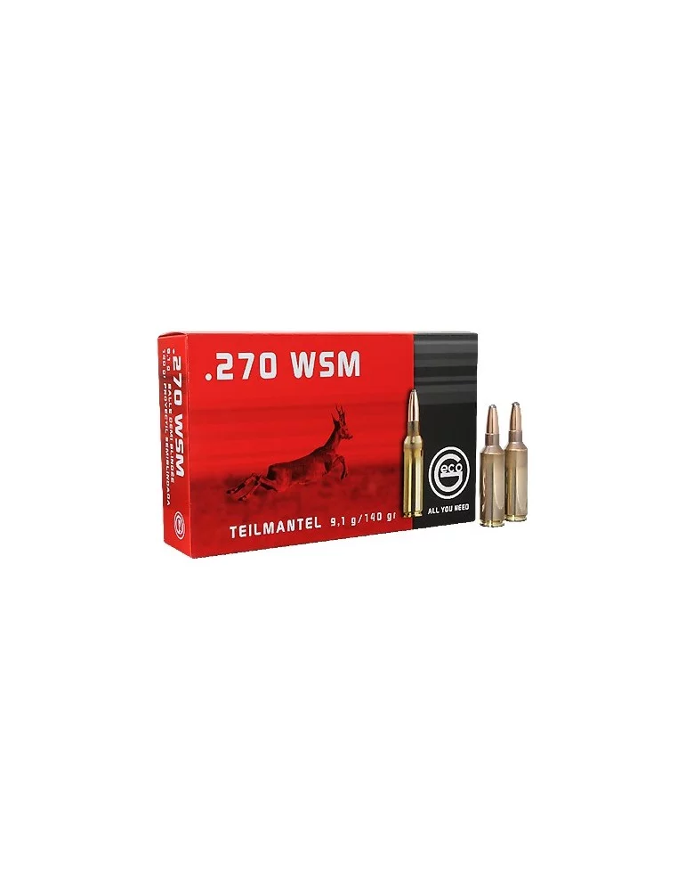 GECO .270 WSM TM demi-blindée 140 gr