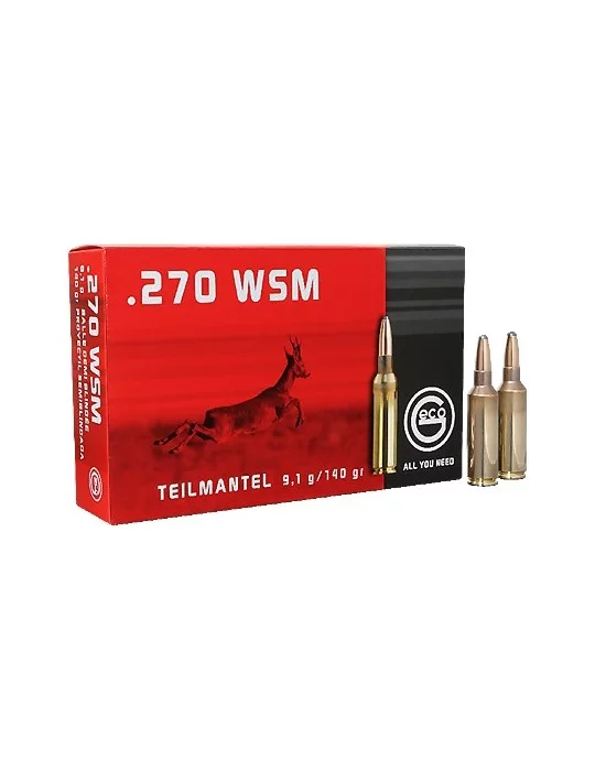 GECO .270 WSM TM demi-blindée 140 gr