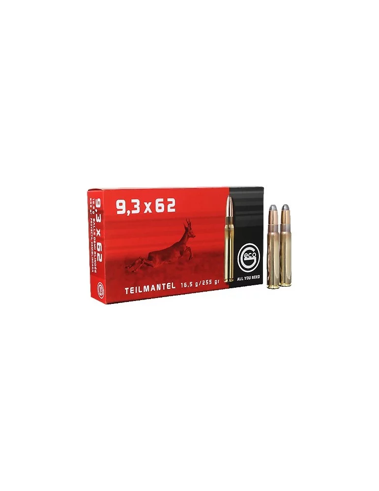 GECO 9.3x62 TM demi-blindée 255 gr