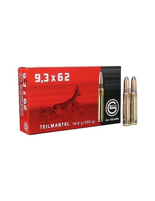 GECO 9.3x62 TM demi-blindée 255 gr