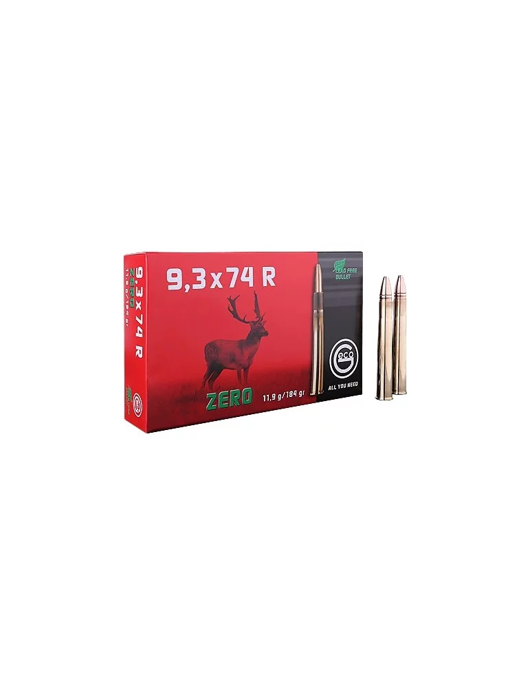 GECO 9.3x74 R Zero 184 gr sans plomb