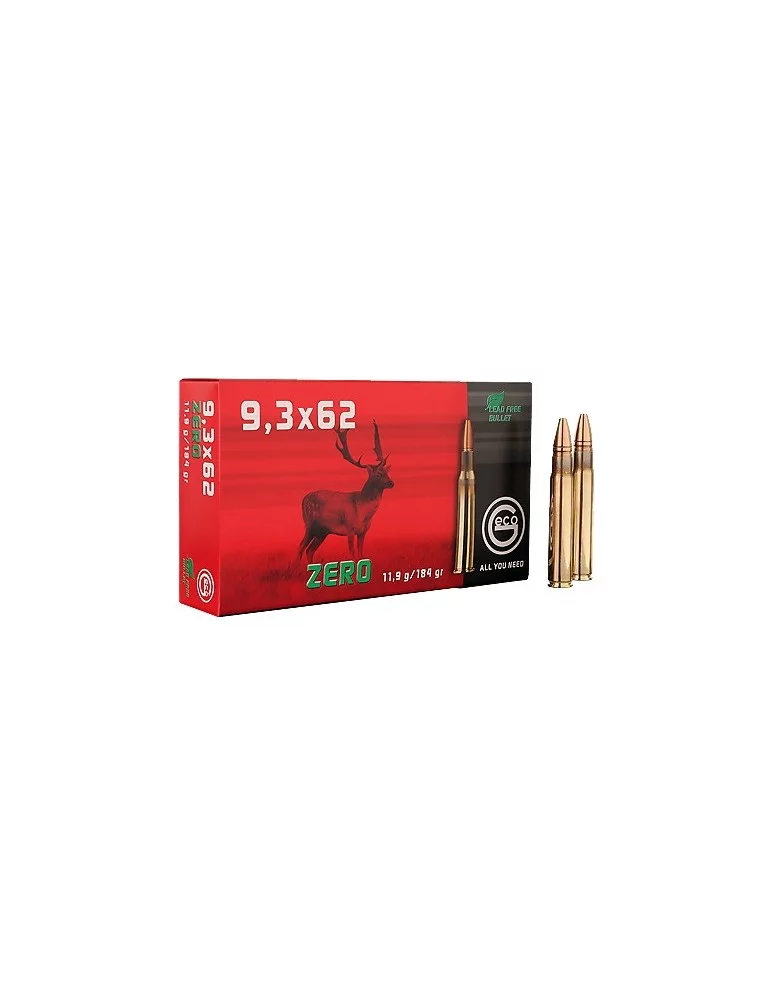 GECO 9.3x62 Zero 184 gr sans plomb
