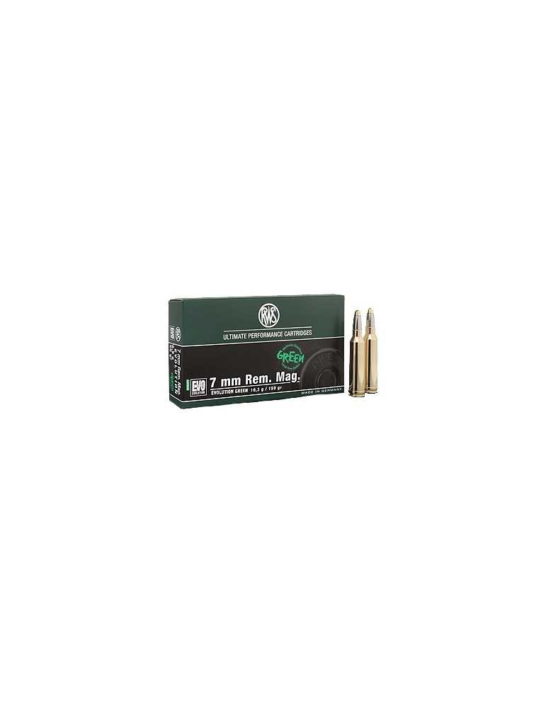RWS 7 mm Rem. Mag. EVO Green 127 gr sans plomb