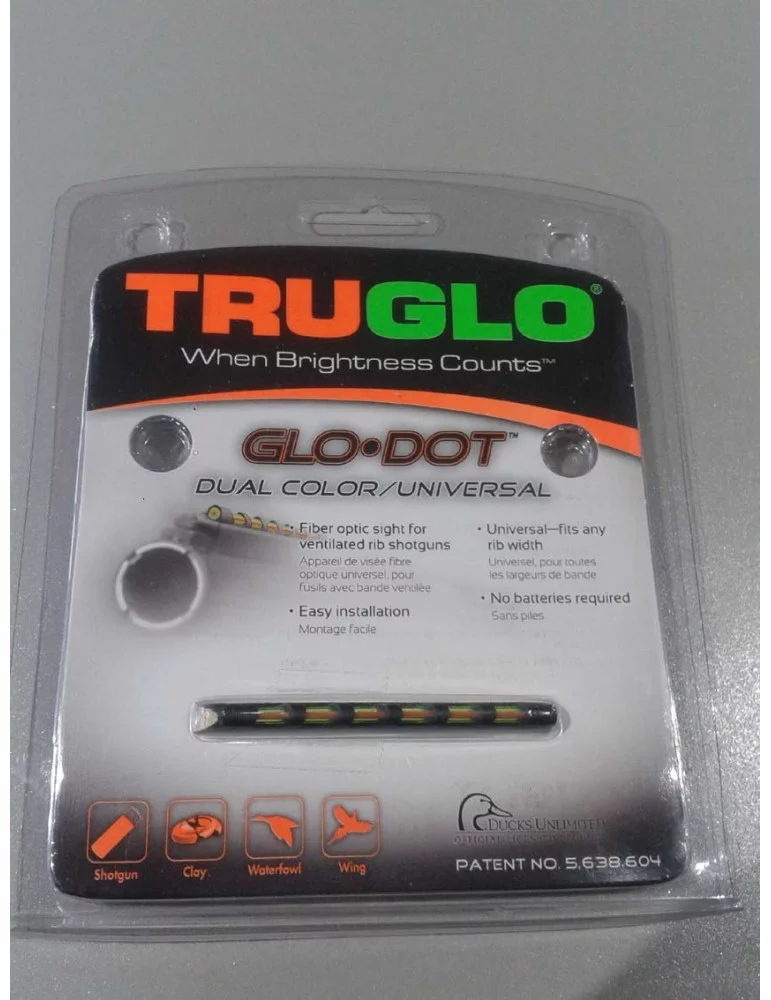 Guidon vert et rouge adhésif pour fusil à bande