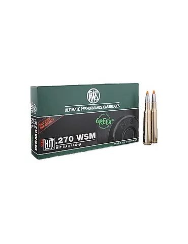 RWS .270 WSM HIT 130 gr sans plomb 2