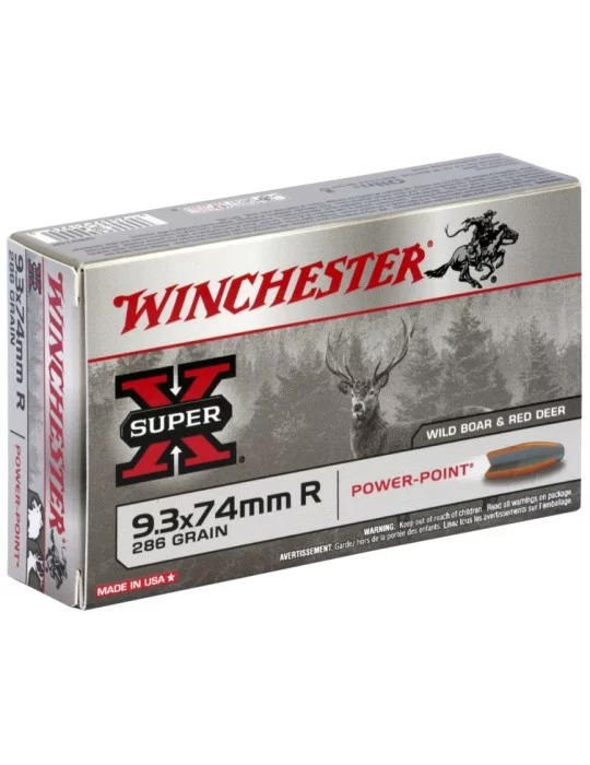 Winchester 9.3x74 R Power-Point 286 gr