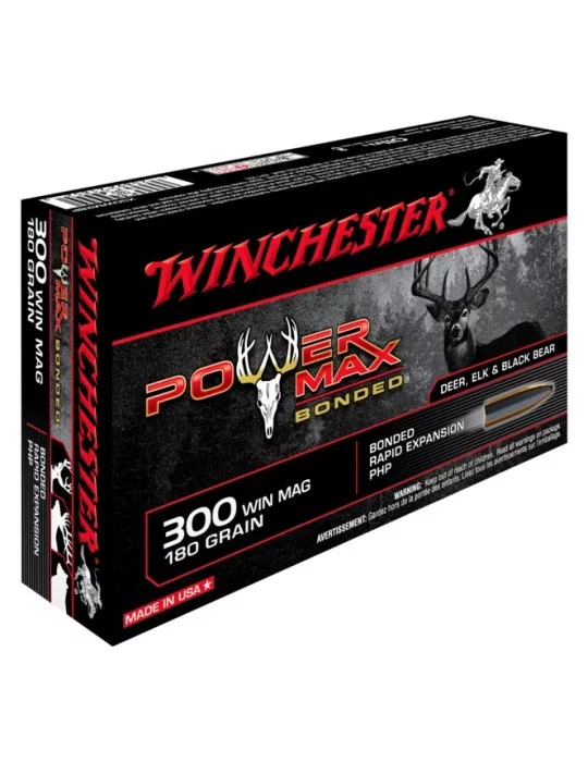 Winchester .300 Win. Mag. Power Max Bonded 180 gr